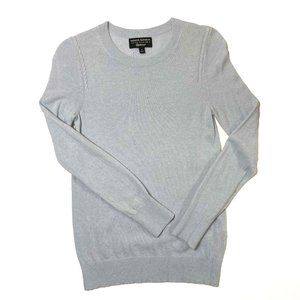 Light Blue Merino Wool Blend Sweater